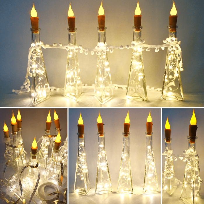 ( Cork ) Led Candle ( Bottle Not Include)