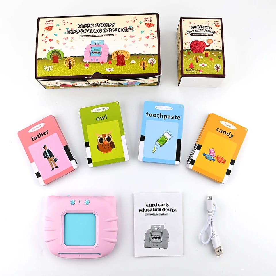 Audible Flash Cards Baby Reading Machine For Kids  (random Color )