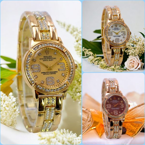 (without Box ) Rolex Quartz Luxurious Watches For Girls