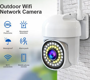 Ptz Wifi Camera Hb66 2mp 1080p Outdoor Cctv Security Camera 4x Digital Zoom Wireless Ai Human Detection