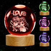 Rgb Glowing Crystal Ball Night Light | Warm & Romantic Atmosphere For Your Home And Room