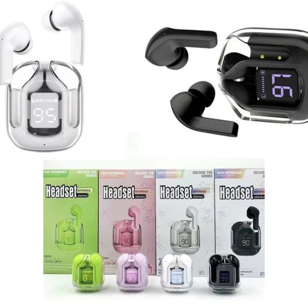 Air31 Earbuds Wireless Crystal  Body Random Colors.