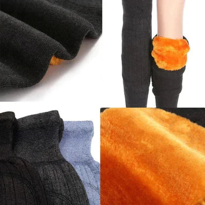 (pair)unisex Women Men’s Cashmere Wool Knee Brace Pads | Winter Warm Thermal Knee Warmers Velvet Knee Protector (random Color)